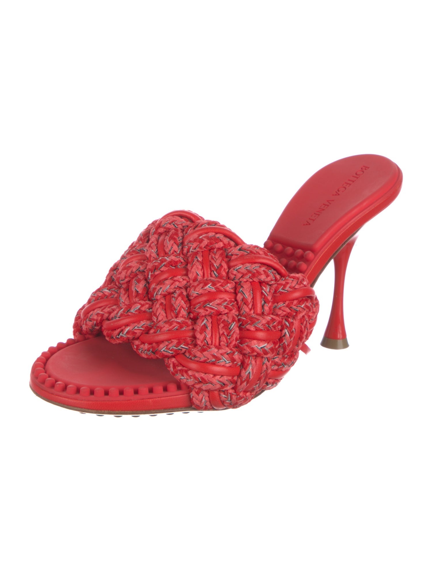Bottega Veneta Intrecciato Weave Leather Mules