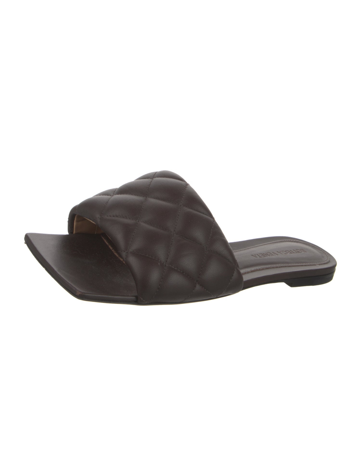 Bottega Veneta Intrecciato Weave Leather Slides