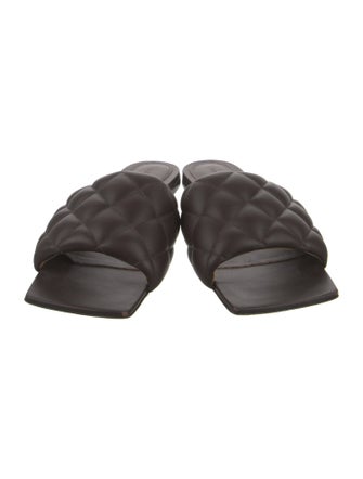 Bottega Veneta Intrecciato Weave Leather Slides