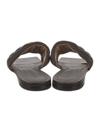 Bottega Veneta Intrecciato Weave Leather Slides