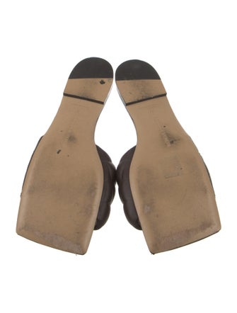 Bottega Veneta Intrecciato Weave Leather Slides