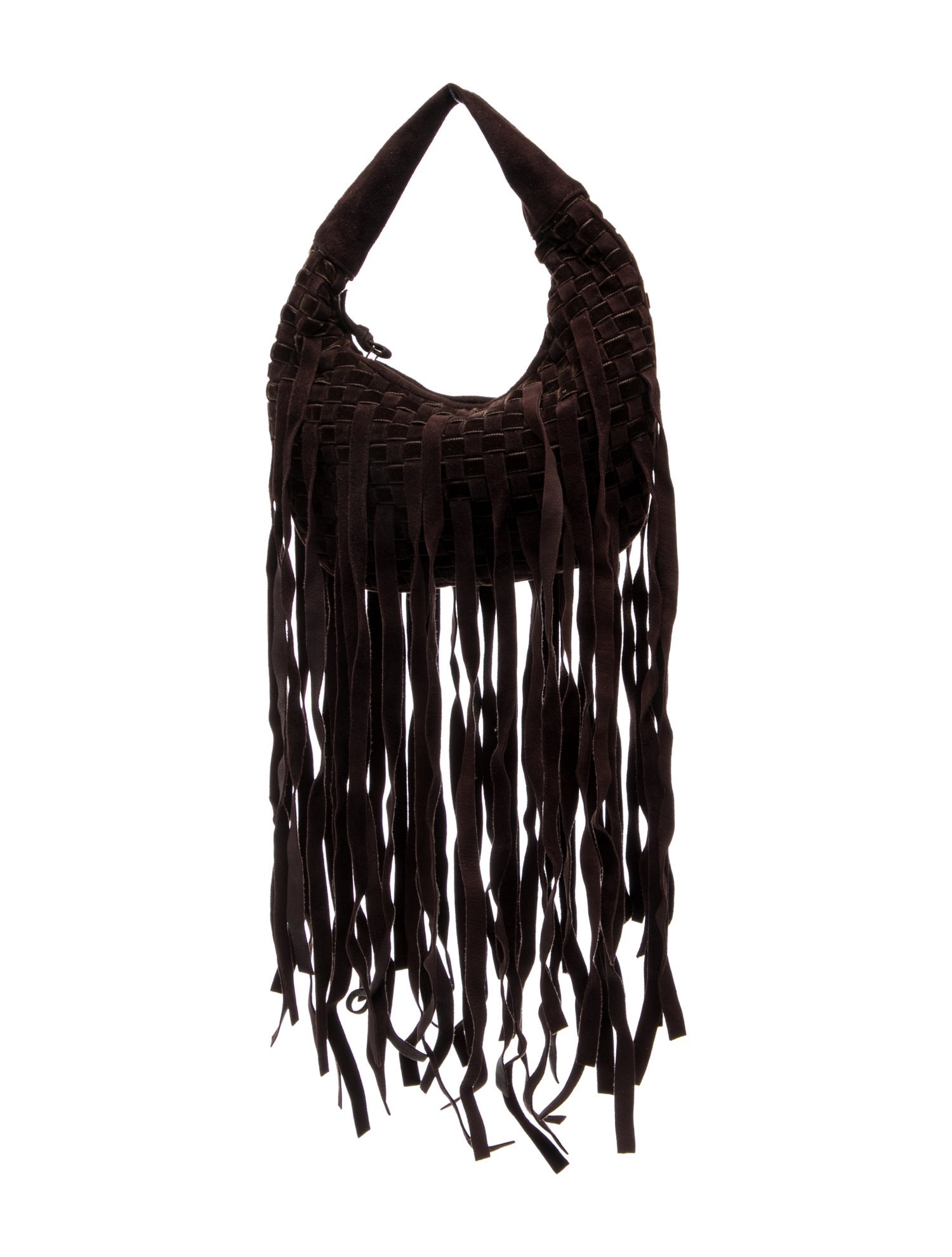 Bottega Veneta Intrecciato Fringe Pouch Vintage