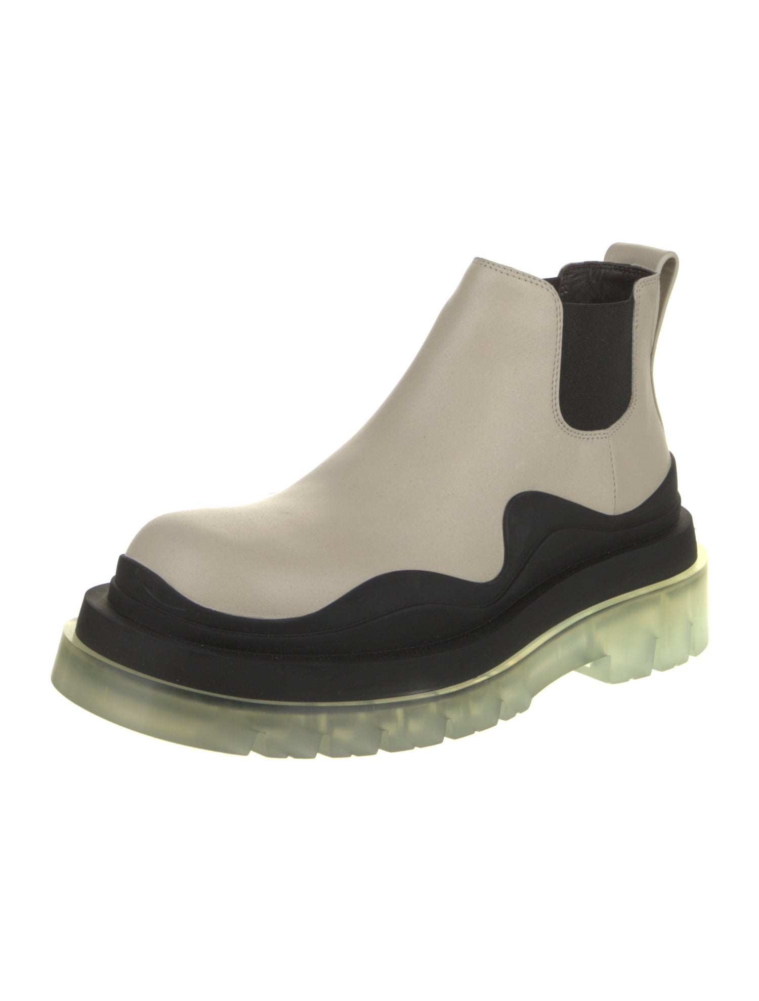 Bottega Veneta Leather Colorblock Pattern Chelsea Boots w/ Tags