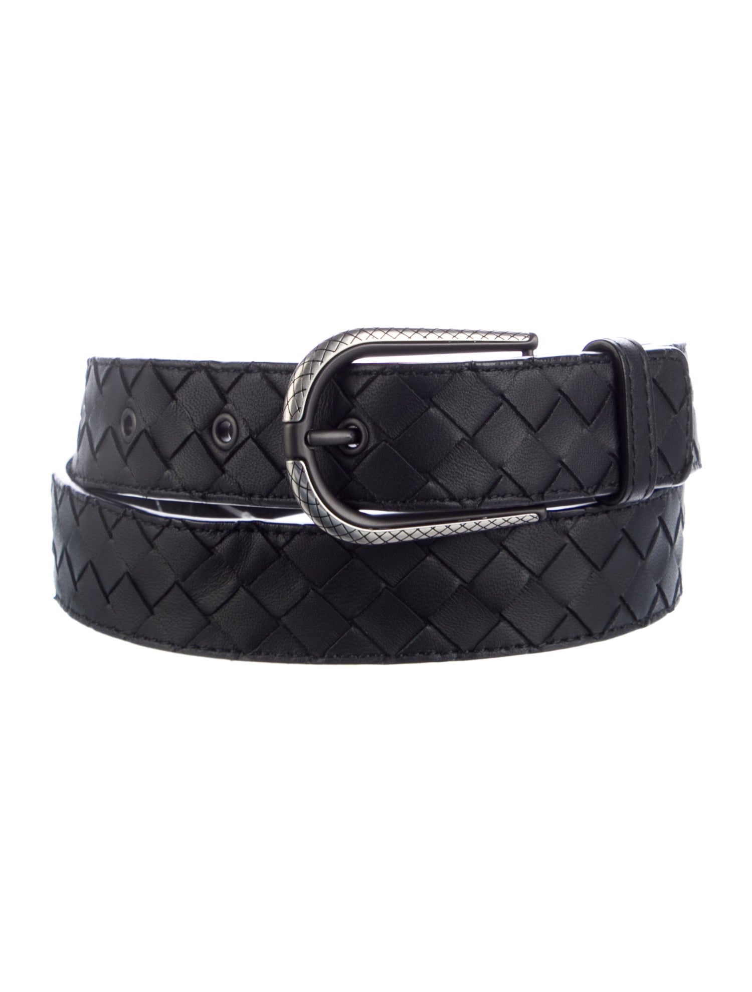 Bottega Veneta Intrecciato Weave Leather Belt