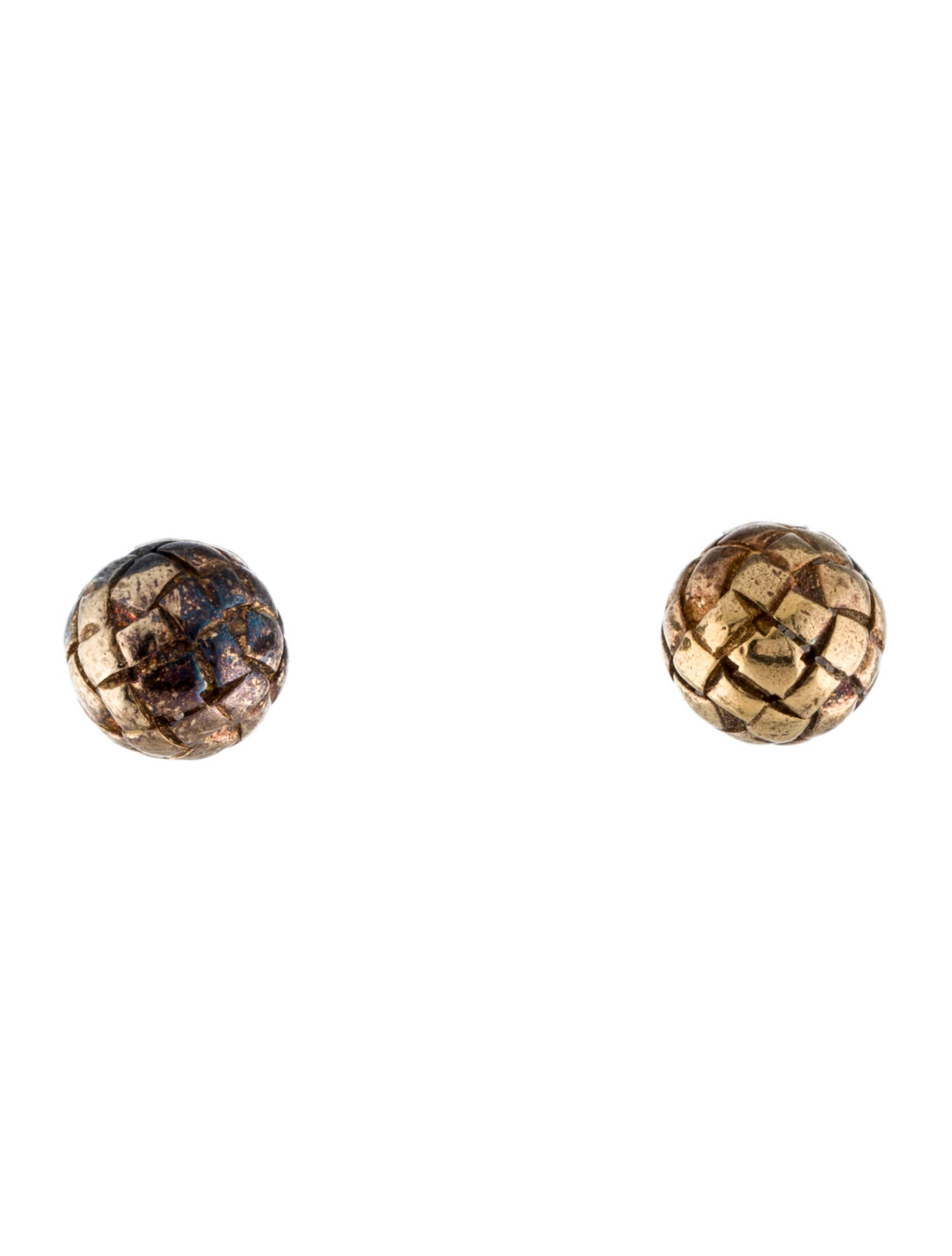 Bottega Veneta Intrecciato Stud Earrings