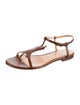 Bottega Veneta Leather T-Strap Sandals