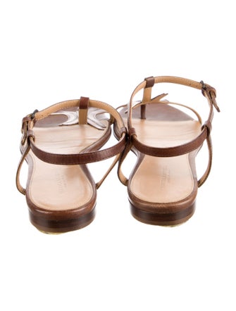 Bottega Veneta Leather T-Strap Sandals