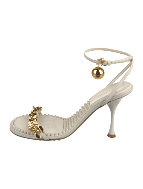 Bottega Veneta Leather Chain-Link Accents Sandals