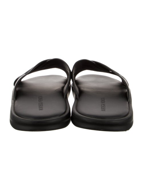 Bottega Veneta Intrecciato Weave Leather Slides