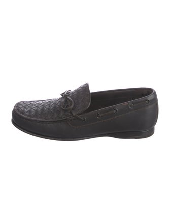 Bottega Veneta Intrecciato Weave Leather Loafers