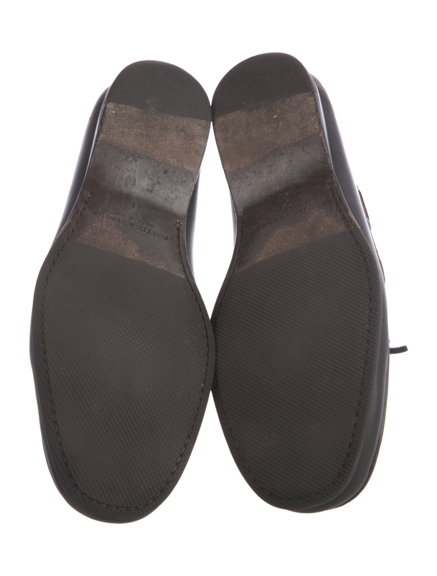 Bottega Veneta Intrecciato Weave Leather Loafers