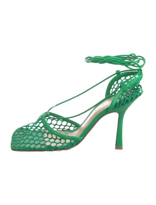Bottega Veneta Mesh Mesh Accents Slingback Pumps