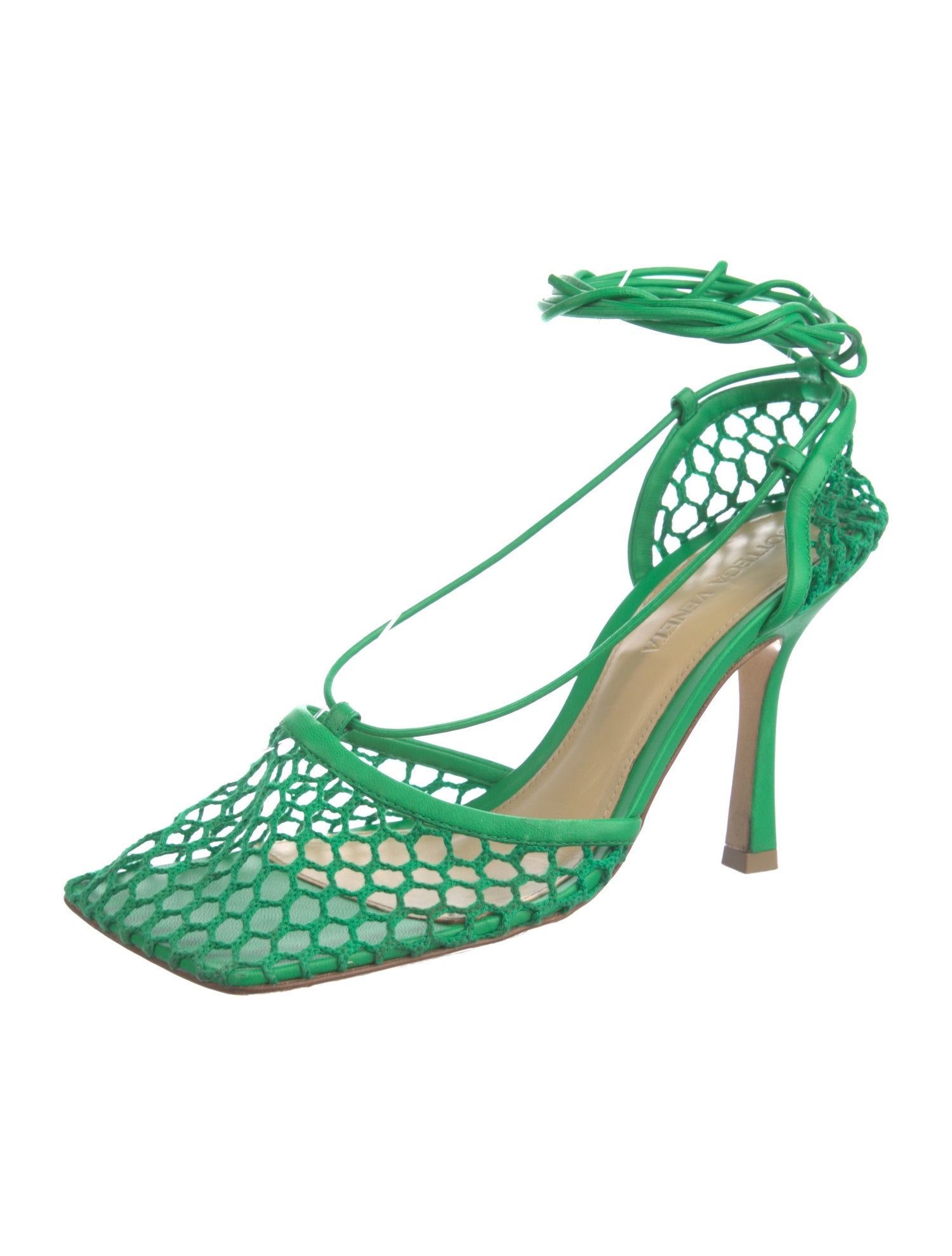 Bottega Veneta Mesh Mesh Accents Slingback Pumps