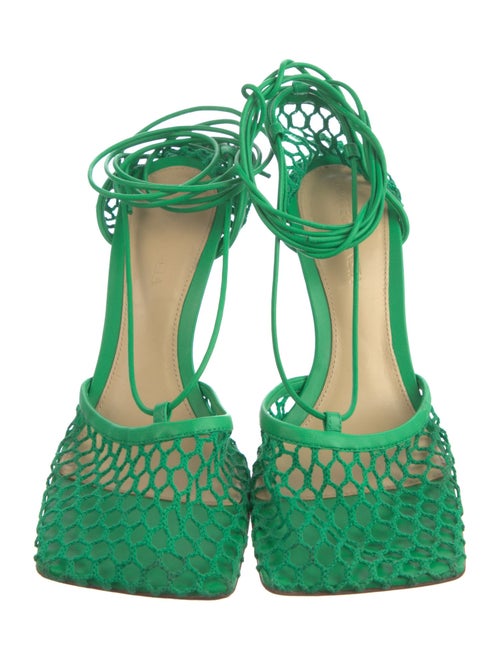 Bottega Veneta Mesh Mesh Accents Slingback Pumps