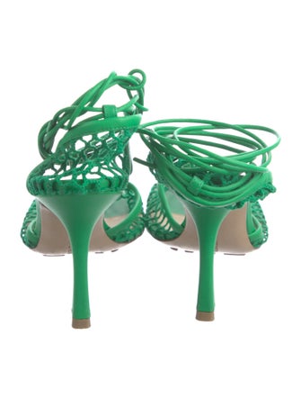 Bottega Veneta Mesh Mesh Accents Slingback Pumps