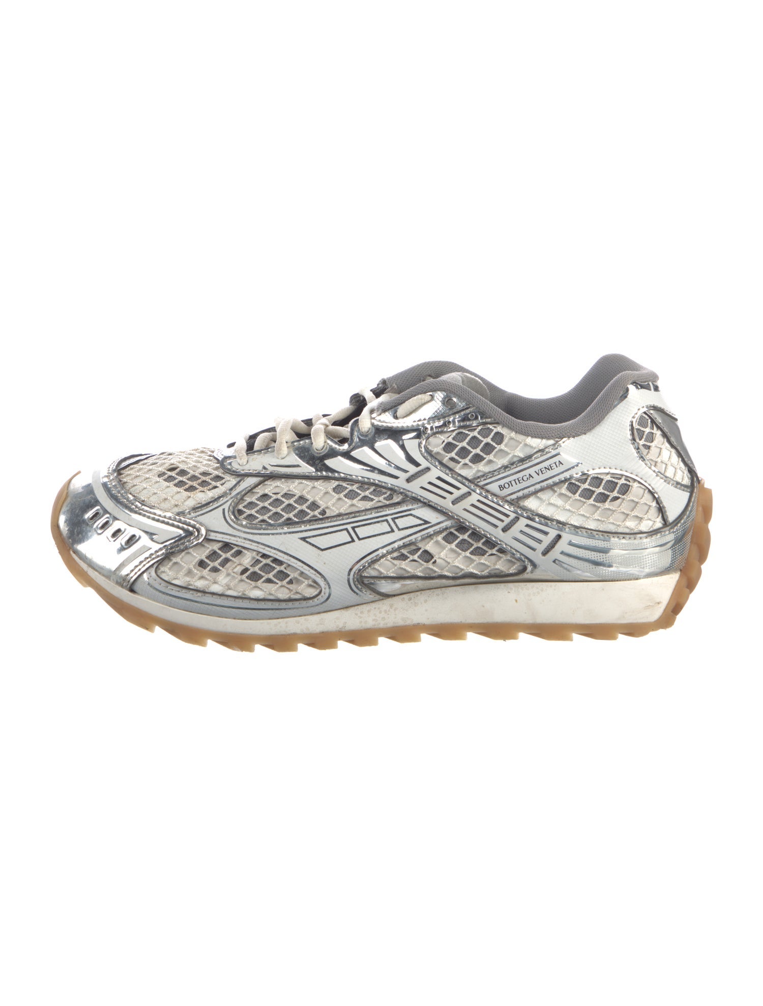 Bottega Veneta Mesh Animal Print Sneakers