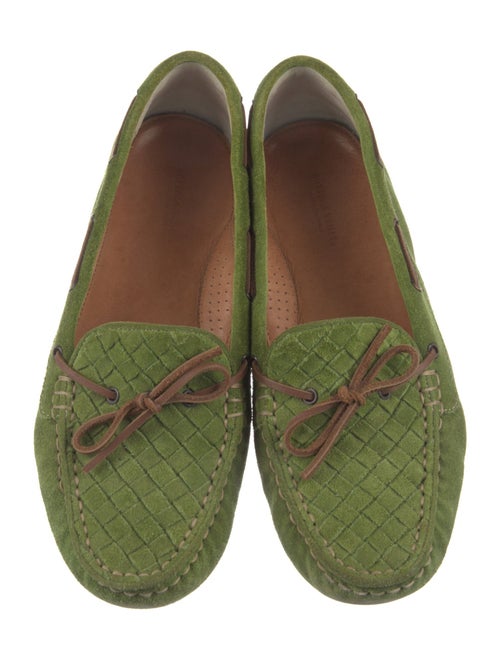 Bottega Veneta Intrecciato Weave Suede Moccasins