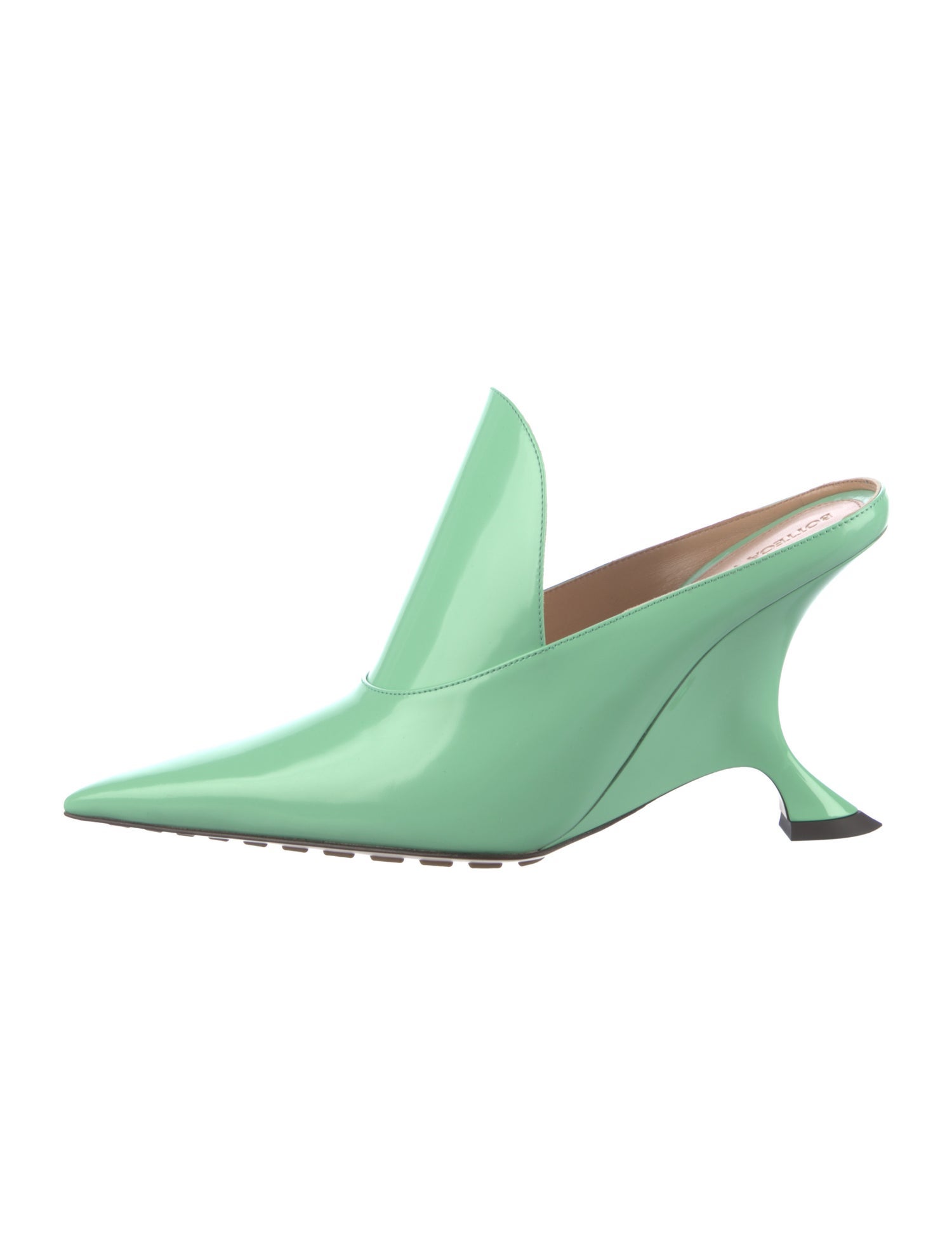 Bottega Veneta Patent Leather Mules w/ Tags