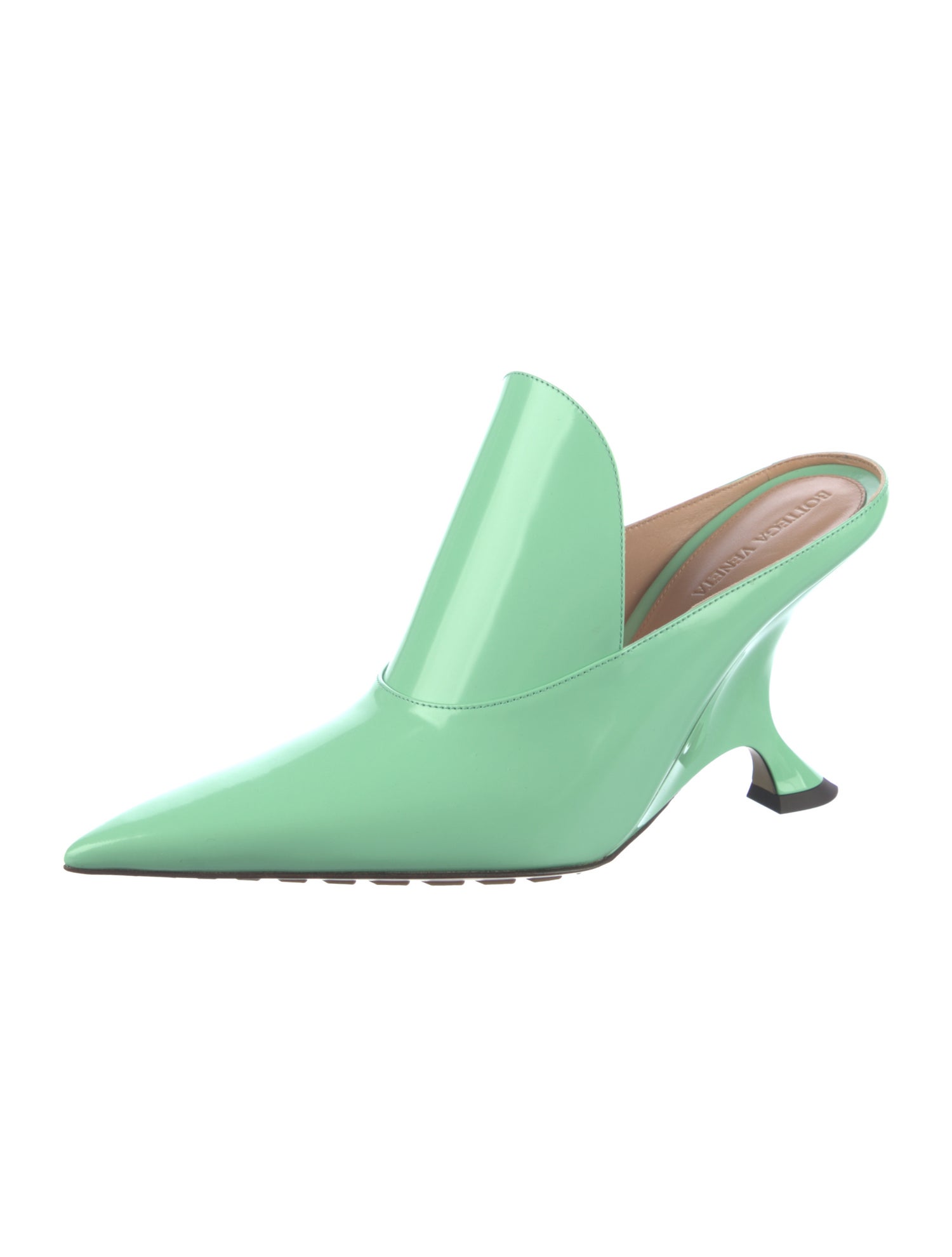 Bottega Veneta Patent Leather Mules w/ Tags