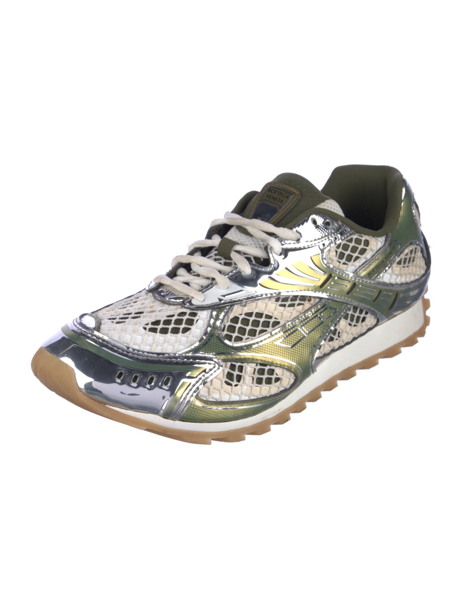 Bottega Veneta Leather Printed Sneakers