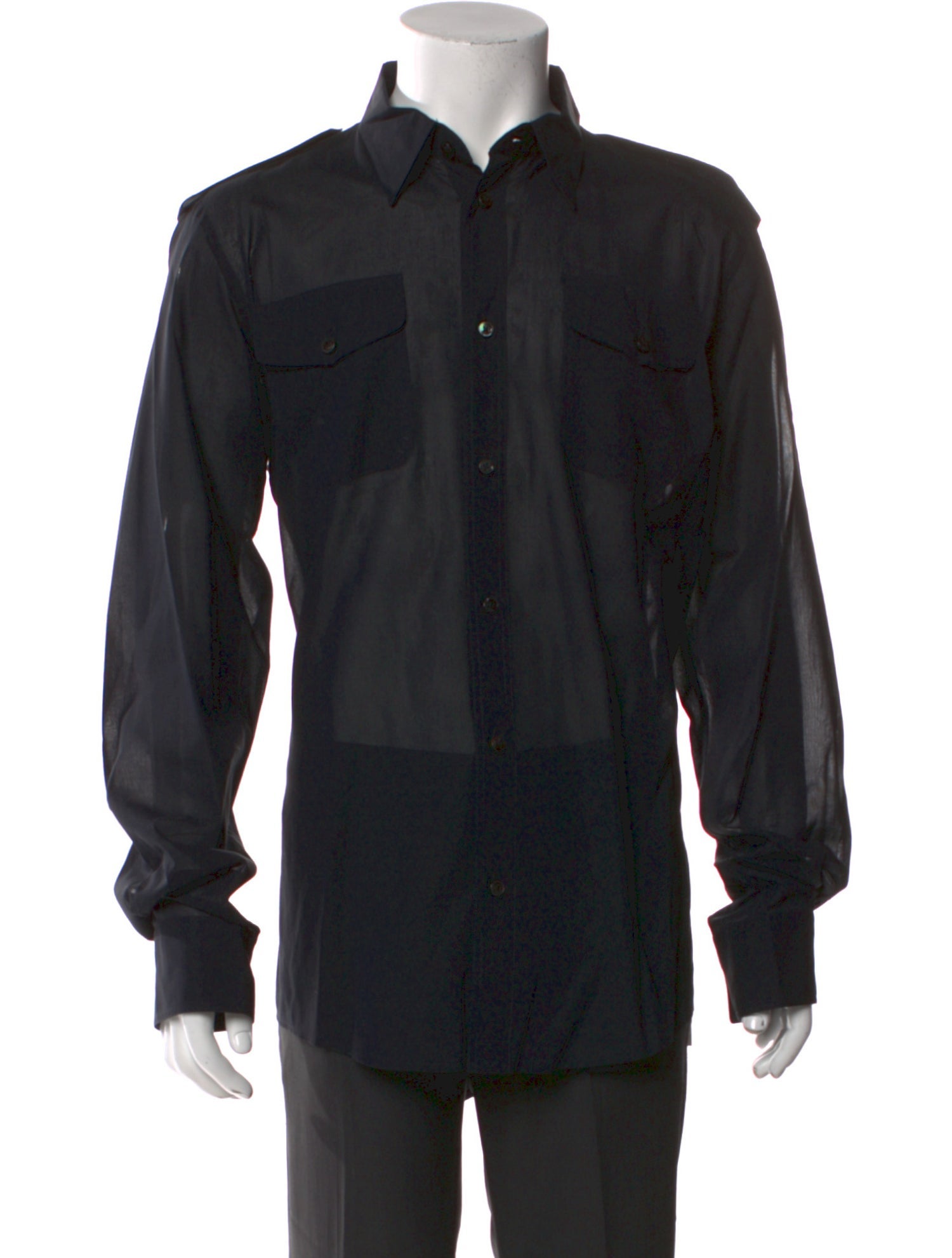 Bottega Veneta Long Sleeve Tuxedo Shirt