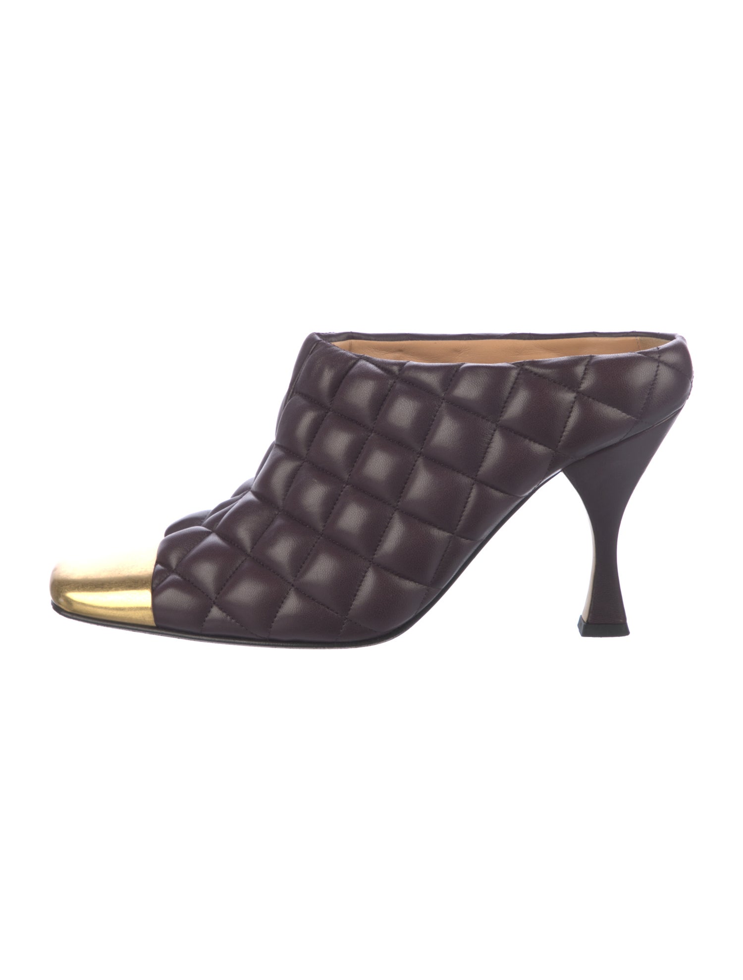 Bottega Veneta Leather Colorblock Pattern Mules