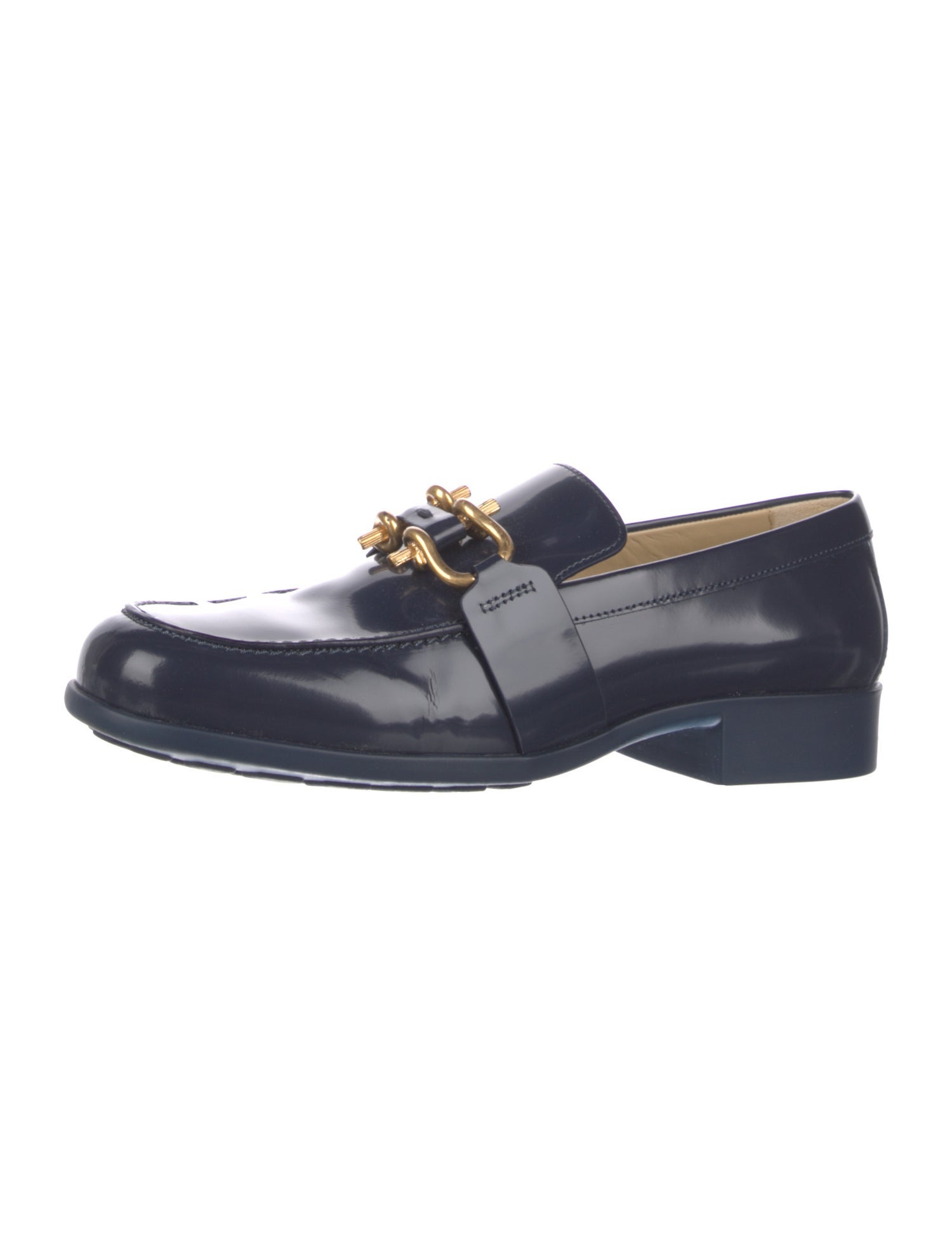 Bottega Veneta Horsebit Accent Leather Loafers