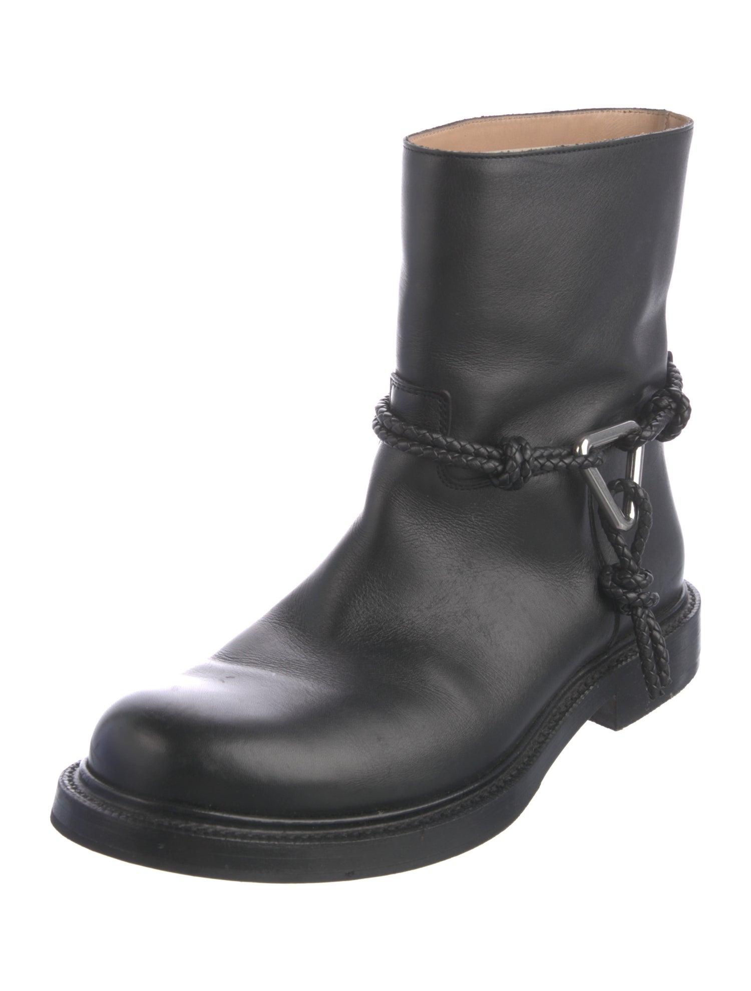 Bottega Veneta Leather Moto Boots