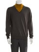 Bottega Veneta Merino Wool Colorblock Pattern Pullover