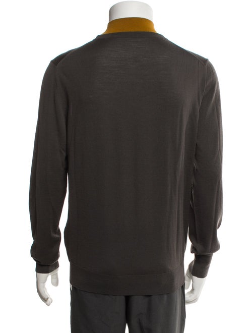 Bottega Veneta Merino Wool Colorblock Pattern Pullover