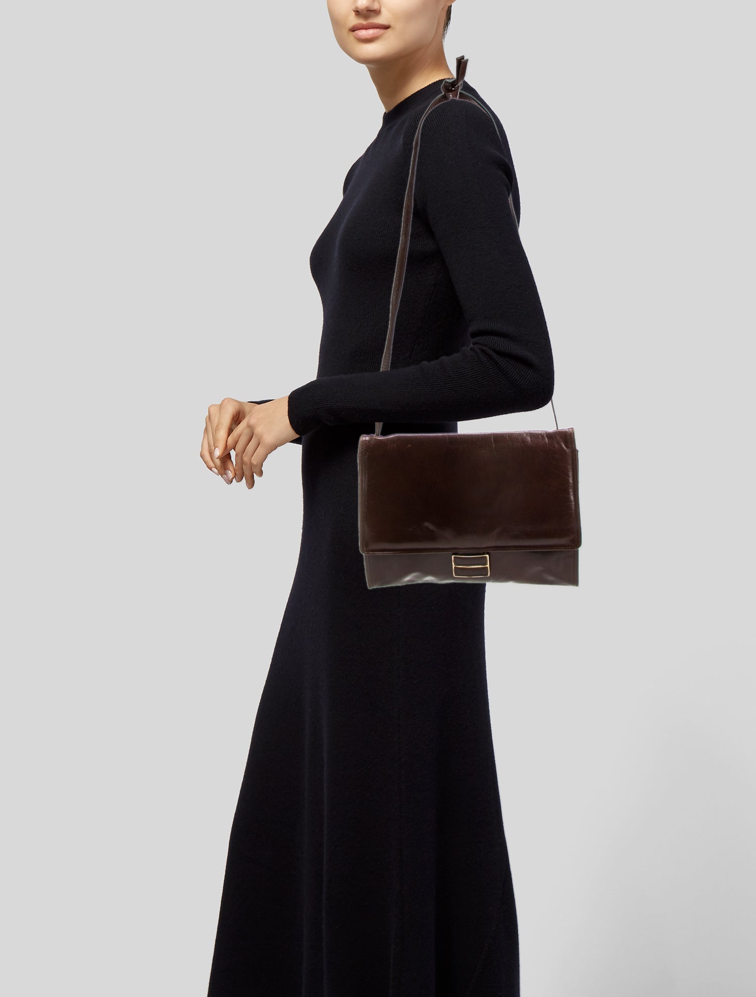 Bottega Veneta Leather Crossbody Bag Vintage