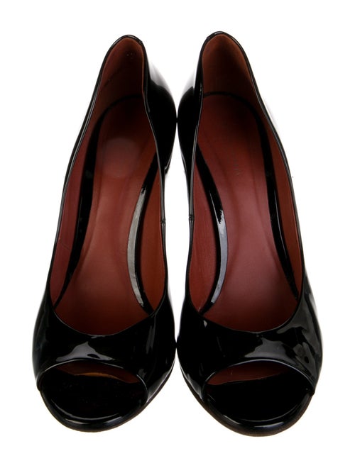 Bottega Veneta Patent Leather Bow Accents Pumps