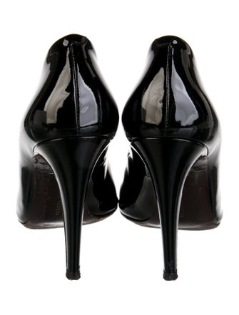 Bottega Veneta Patent Leather Bow Accents Pumps