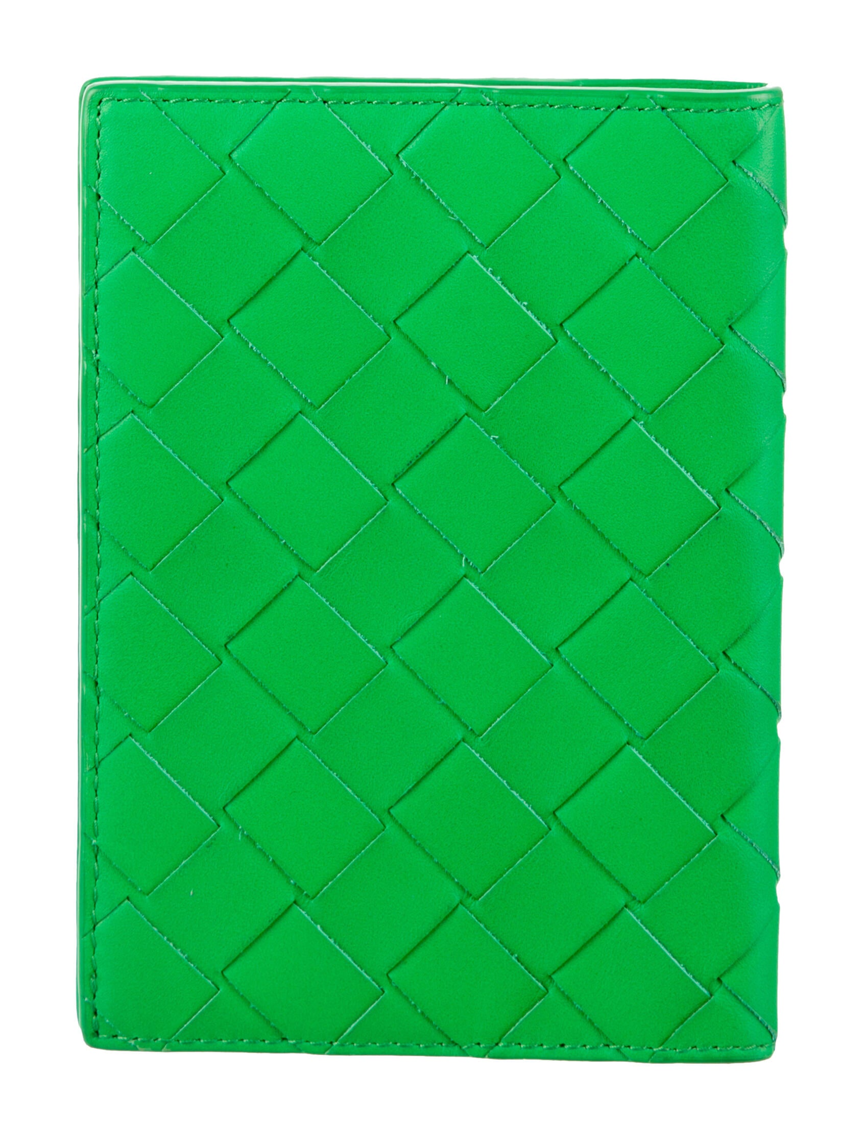 Bottega Veneta Intrecciato Weave Leather Compact Wallet