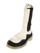 Bottega Veneta Leather Colorblock Pattern Chelsea Boots