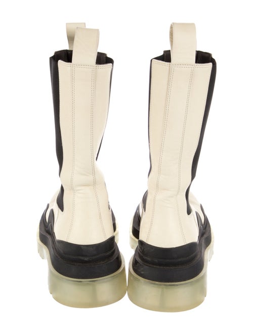 Bottega Veneta Leather Colorblock Pattern Chelsea Boots