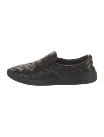 Bottega Veneta Intrecciato Weave Leather Loafer Sneakers