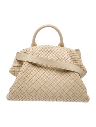 Bottega Veneta Intrecciato The Handle Bag Porridge Large