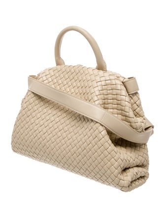 Bottega Veneta Intrecciato The Handle Bag Porridge Large