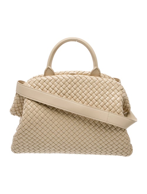 Bottega Veneta Intrecciato The Handle Bag Porridge Large