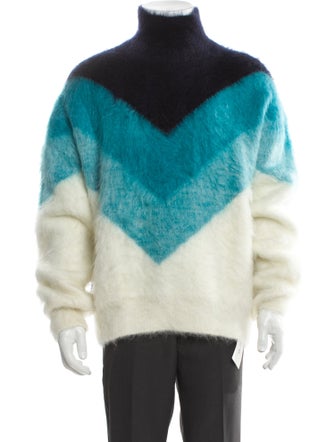 Bottega Veneta Wool Colorblock Pattern Pullover