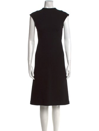 Bottega Veneta Virgin Wool Midi Length Dress