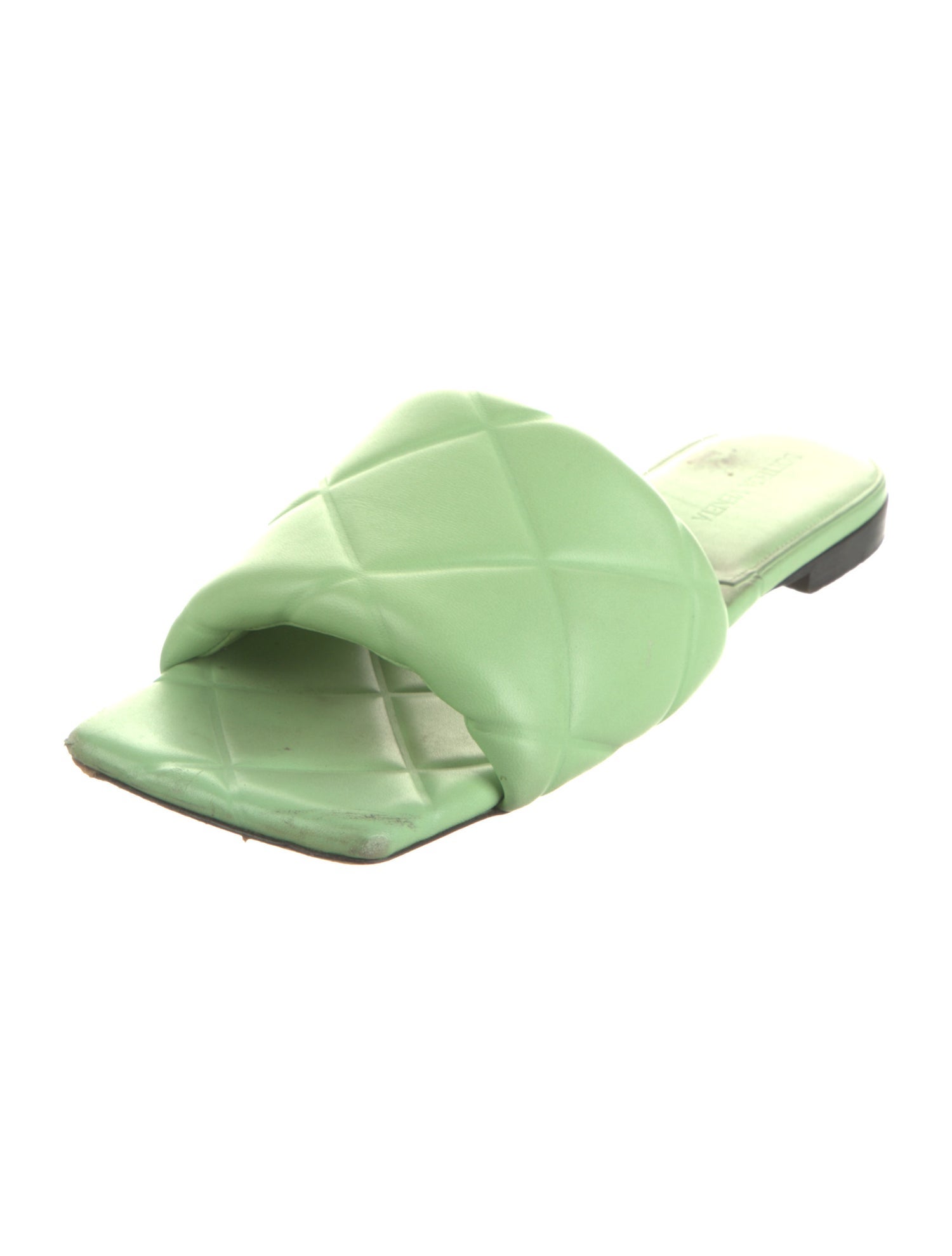 Bottega Veneta Intrecciato Weave Leather Slides