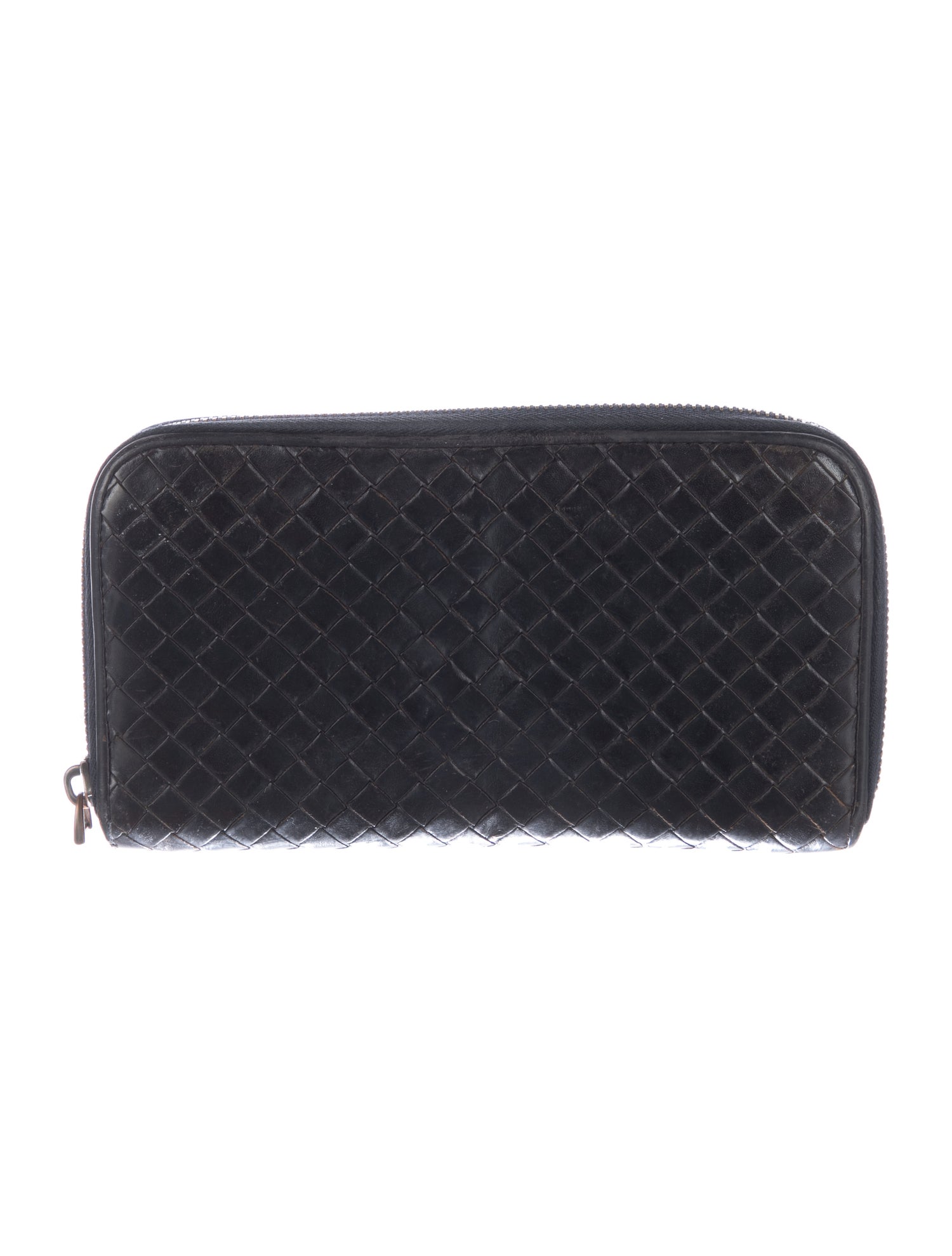 Bottega Veneta Intrecciato Weave Leather Continental Wallet