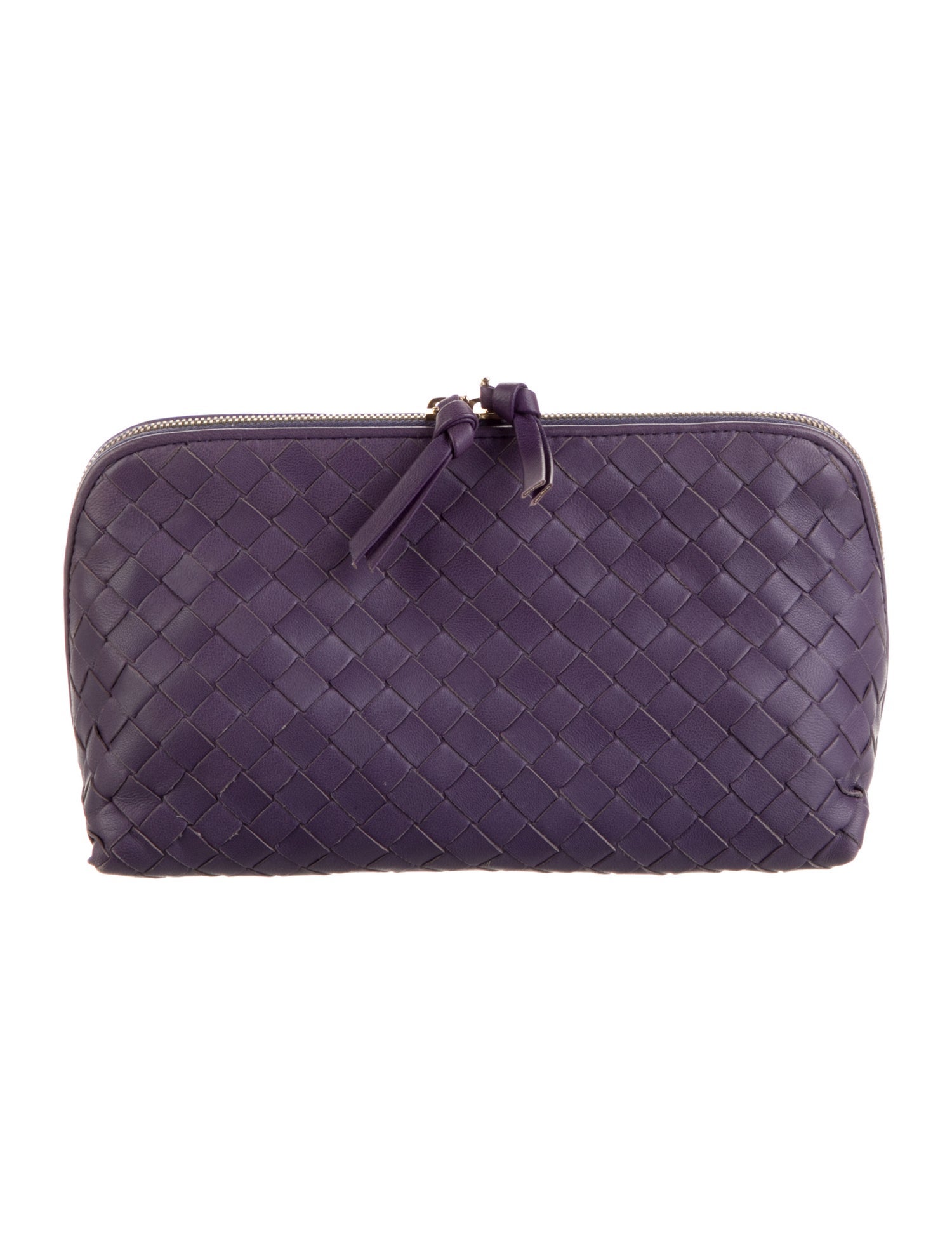 Bottega Veneta Leather Intrecciato Cosmetic Bag