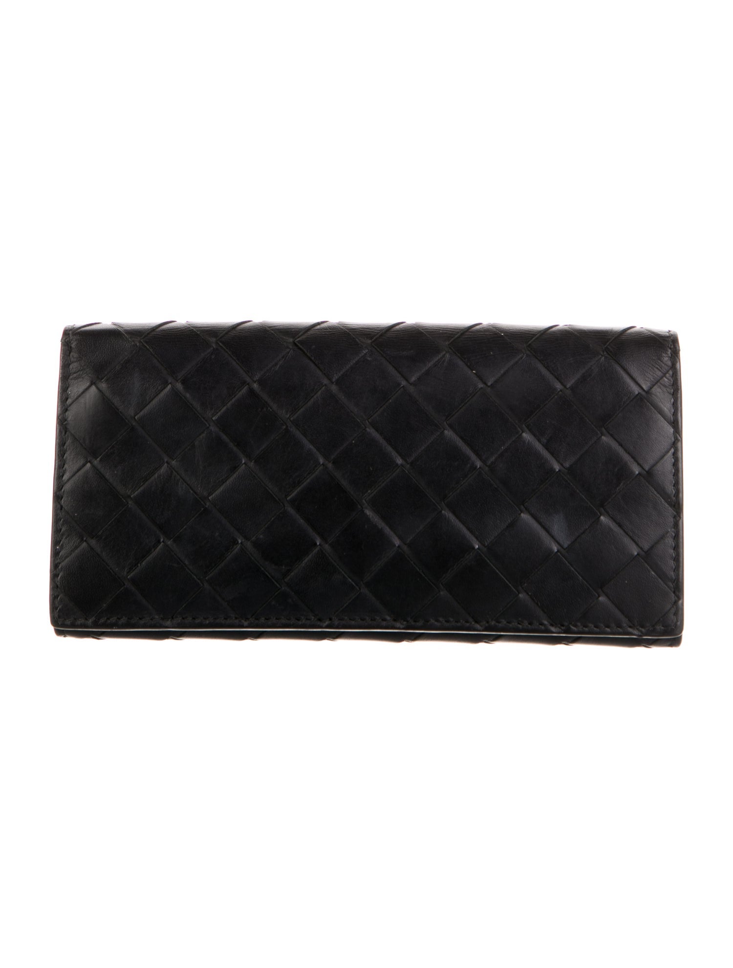 Bottega Veneta Intrecciato Weave Leather Continental Wallet