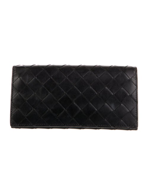 Bottega Veneta Intrecciato Weave Leather Continental Wallet