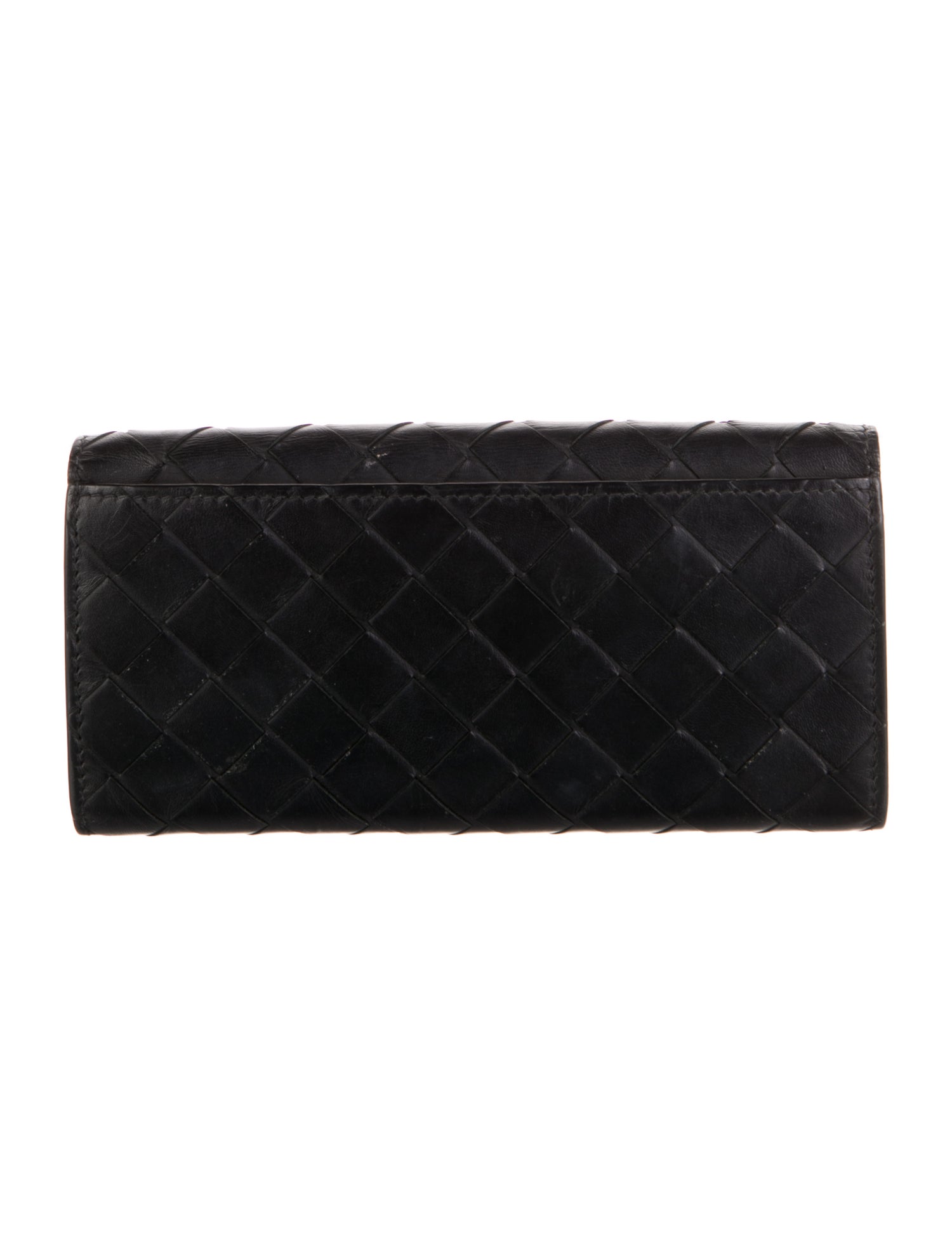 Bottega Veneta Intrecciato Weave Leather Continental Wallet