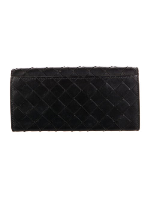 Bottega Veneta Intrecciato Weave Leather Continental Wallet