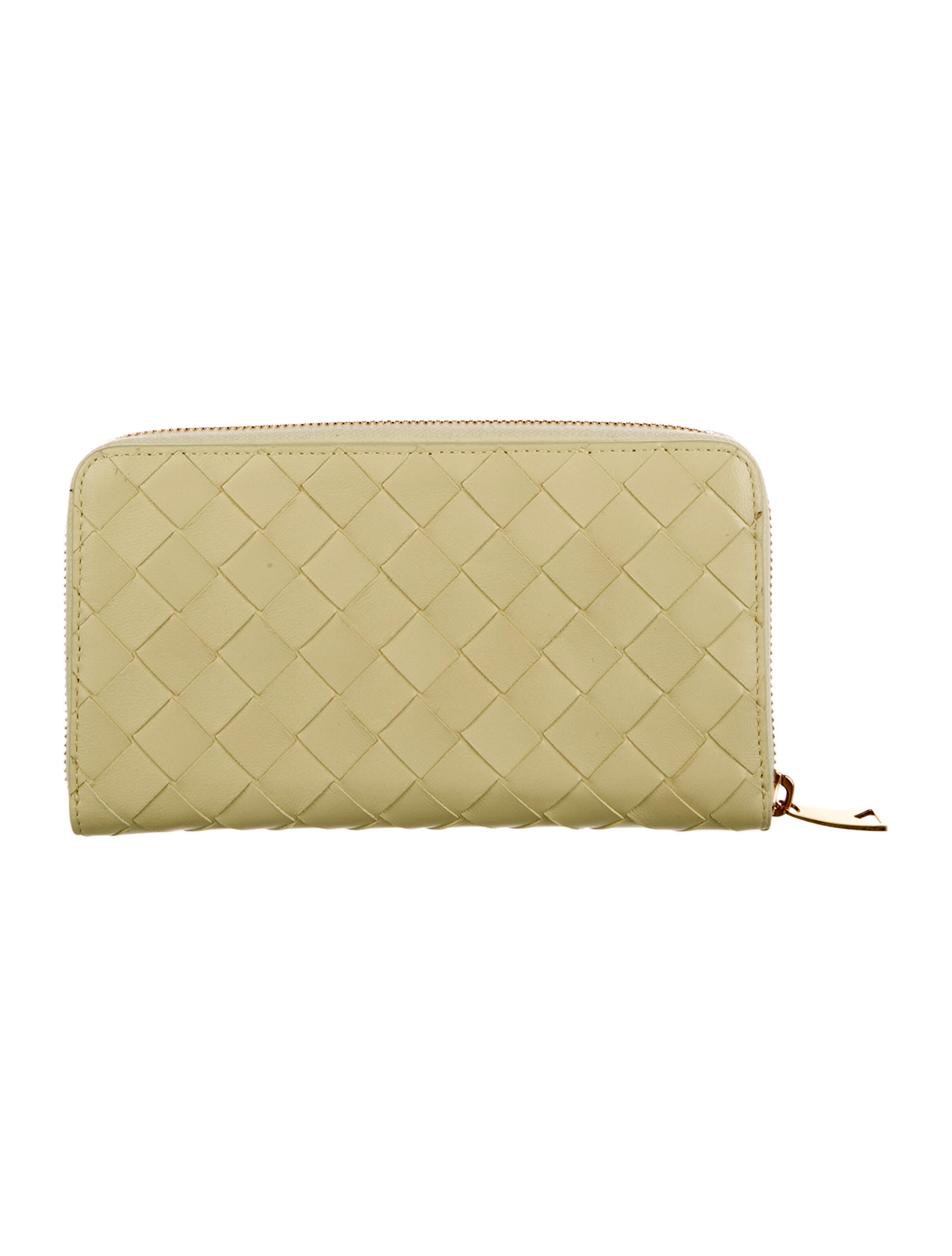 Bottega Veneta Intrecciato Weave Leather Continental Wallet